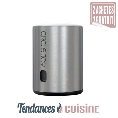 Bouchon de Vin Intelligent Inox Mise Sous Vide à Mémoire de 7 Jours