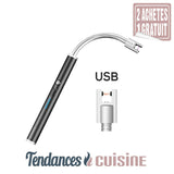 Briquet Electrique Flexible USB Batterie Rechargeable Demo