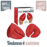 Maniques Pinces de Crabe en Silicone Anti-chaleur Lot de 2 - Tendances-cuisine.fr