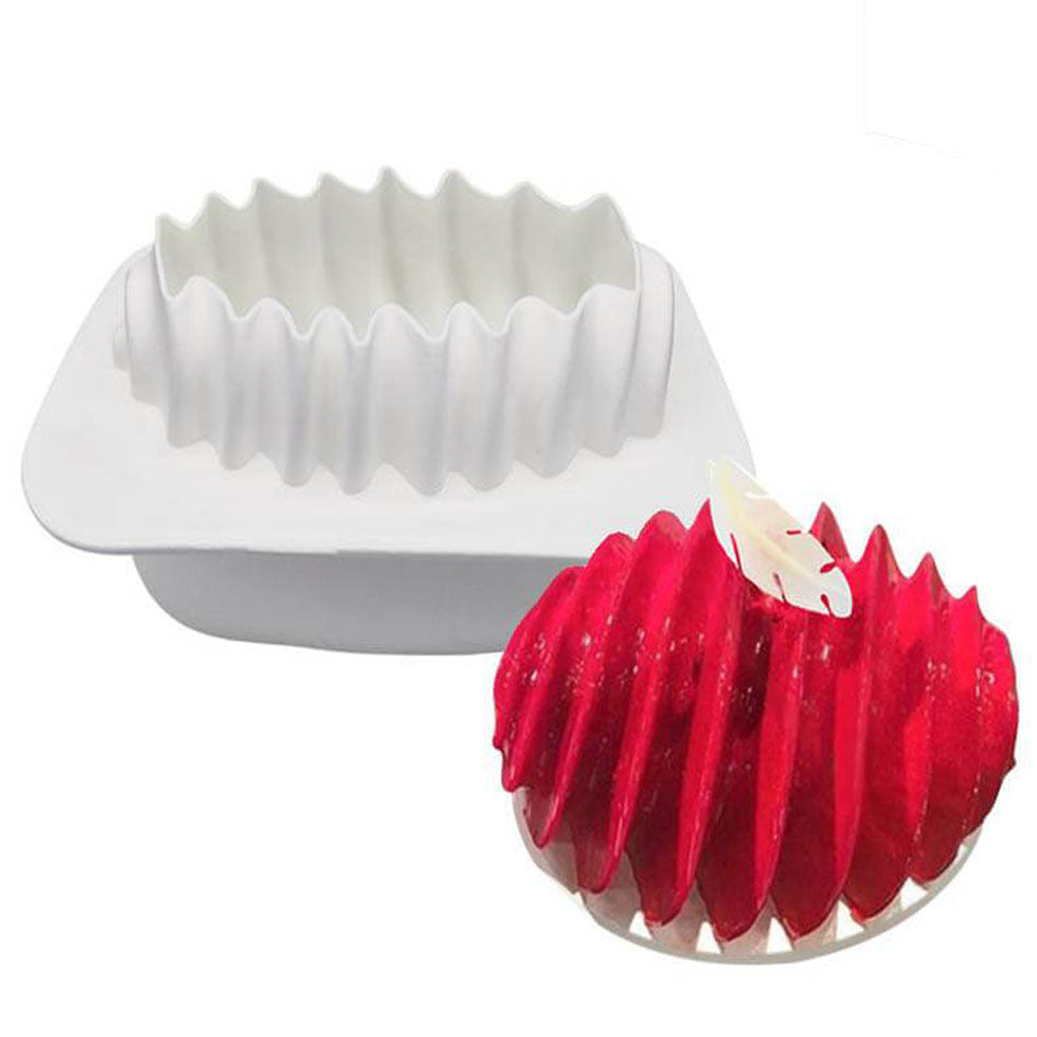 Moule à gâteau 3D en silicone couronne crantée