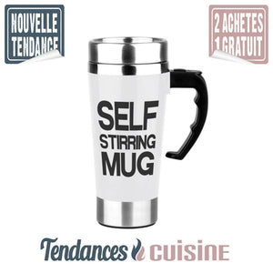 Mug Mélangeur Automatique 500 Ml Blanc