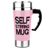 Mug Mélangeur Automatique 500 Ml Rose - Tendances-cuisine.fr
