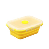 lunch box compactable télescopique Jaune 1200 ML Tendances-cuisine.fr