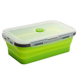 lunch box compactable télescopique Vert 1200 ML Tendances-cuisine.fr