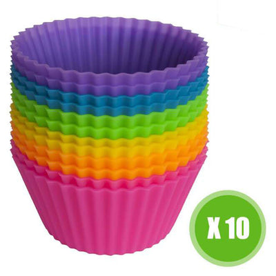 10 Moules à Cupcakes et Muffins en Silicone Vert - Tendances-cuisine.fr