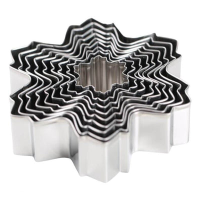 9 Emportes Pièces Flocons Acier Inoxydable - Tendances-cuisine.fr