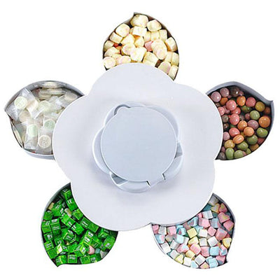 Boite à Apéritifs et bonbons + support Smartphone - Blanc Tendances-cuisine.fr