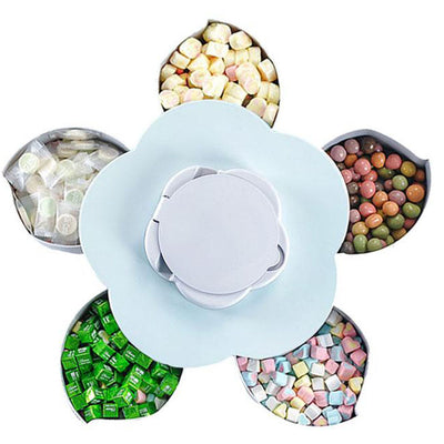 Boite à Apéritifs et bonbons + support Smartphone - Bleu Tendances-cuisine.fr