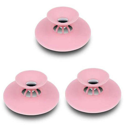 Bouchon d'Évacuation Filtrant Évier de Cuisine Rose 3 pieces - Tendances-cuisine.fr