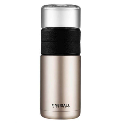 Bouteille Infuseur de Thé Portable Inox 580 ML Champagne