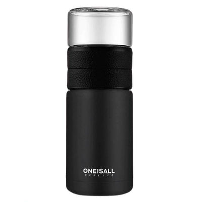 Bouteille Infuseur de Thé Portable Inox 580 ML Noir