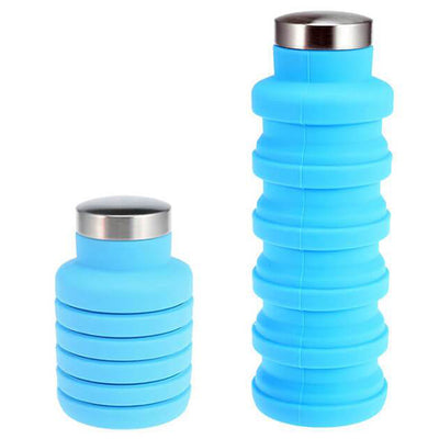 Bouteille Rétractable 500ml retractable compact télescopique Bleu Tendances-cuisine.fr