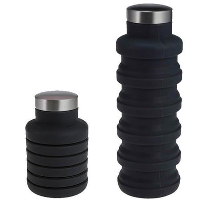 Bouteille Rétractable 500ml retractable compact télescopique Noir Tendances-cuisine.fr