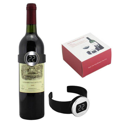 Bracelet Thermomètre à Vin Écran LCD Présentation - Tendances-cuisine.fr