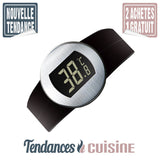 Bracelet Thermomètre à Vin Écran LCD Fond Noir - Tendances-cuisine.fr
