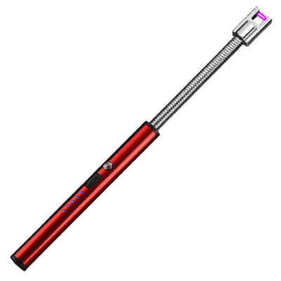 Briquet Electrique Flexible USB Batterie Rechargeable Rouge