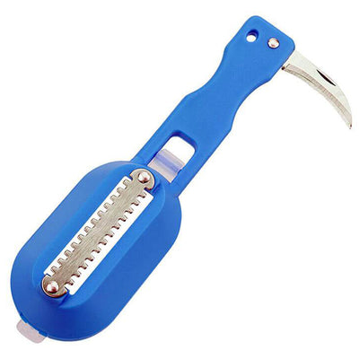 Brosse à Écailler le Poisson Écailleur 2 en 1 Bleu - Tendances-cuisine.fr