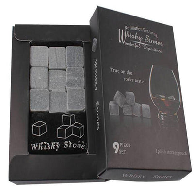 Coffret 9 Pierres Whisky Pierres Naturels Gris-Tendances-cuisine.fr