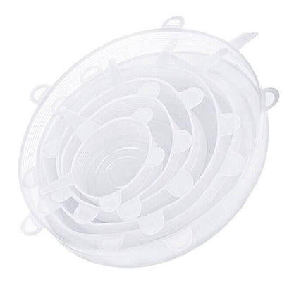 Couvercles Extensibles Réutilisables en Silicone - Pack de 6 Tailles