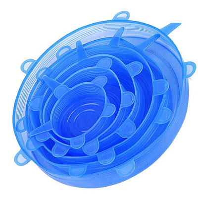 Couvercles Extensibles Réutilisables en Silicone - Pack de 6 Tailles