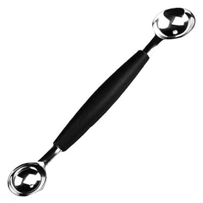 Cuillère double têtes INOX Bille de Melon Pastèque Glace en vente sur Tendances-cuisine.fr