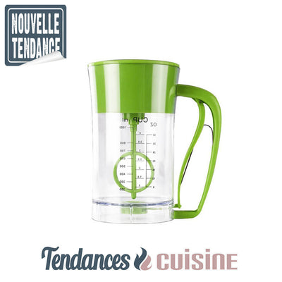 Doseur Distributeur à poignée Spécial crêpes vert Tendances-cuisine.fr