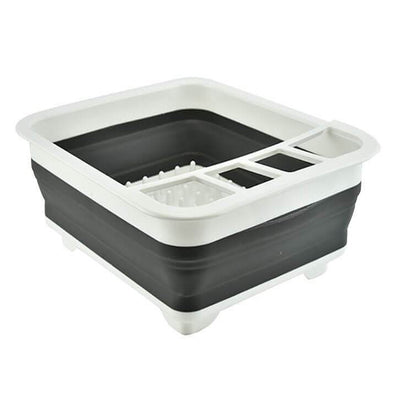 Égouttoir vaisselle Pliant Compactable Gris - Tendances-cuisine.fr