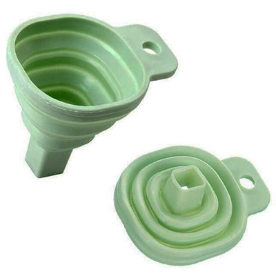 Entonnoir télescopique rétractable compactable Vert Tendances-cuisine.fr