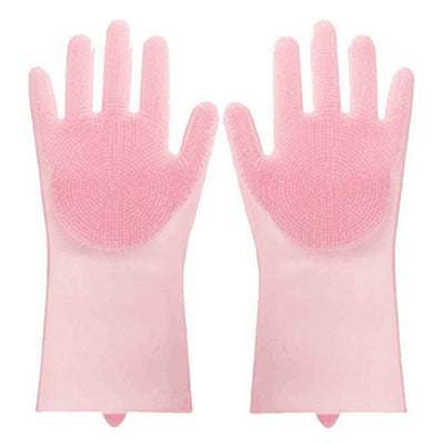 Gant De Nettoyage Silicone Rose Tendances-cuisine.fr