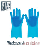 Gant De Nettoyage Silicone bleu vendu sur Tendances-cuisine.fr