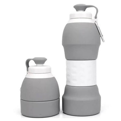 Gourde Compactable 580 ML Gris Tendances-cuisine.fr