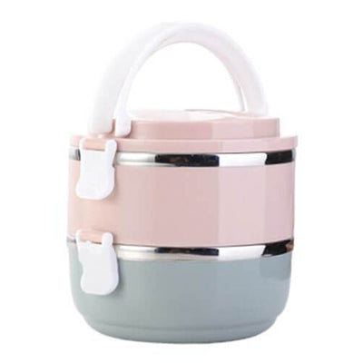 Lunch Box Japonaise Bento Multi Compartiments Isotherme 2 Compartiments - Tendances-cuisine.fr