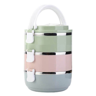 Lunch Box Japonaise Bento Multi Compartiments Isotherme 3 Compartiments - Tendances-cuisine.fr