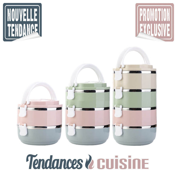Lunch Box Japonaise Bento Multi Compartiments Isotherme 4 versions - Tendances-cuisine.fr