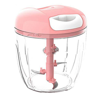 Mini Broyeur Sans efforts 5 lames rose Tendances-cuisine.fr