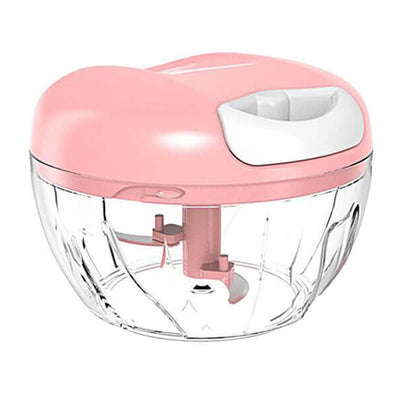 Mini Broyeur Sans efforts 3 lames rose Tendances-cuisine.fr