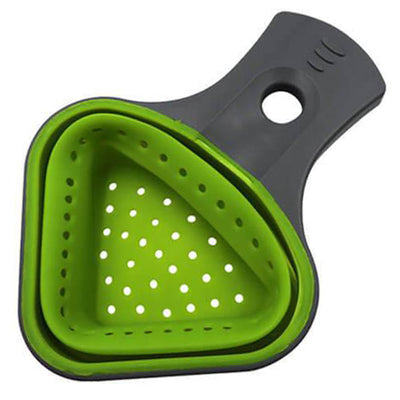Mini passoire en silicone repliable vert Tendances-cuisine.fr