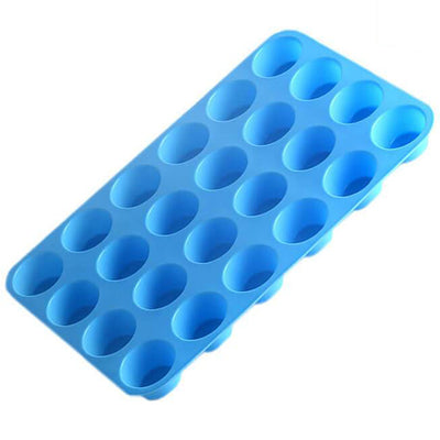 Moule Mini Muffins Cake en silicone 24 Trous Bleu - Tendances-cuisine.fr