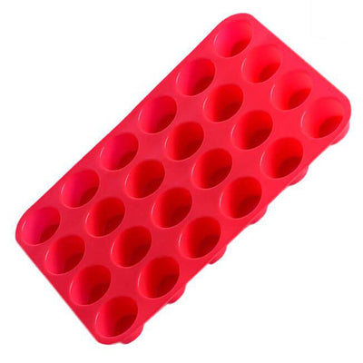 Moule Mini Muffins Cake en silicone 24 Trous Rouge - Tendances-cuisine.fr