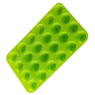 Moule Mini Muffins Cake en silicone 24 Trous Vert - Tendances-cuisine.fr