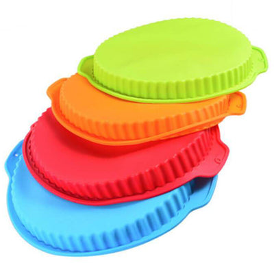 Moule à Tartes Rond en Silicone 4 Couleurs - Tendances-cuisine.fr