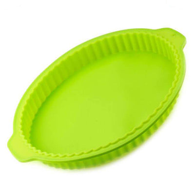 Moule à Tartes Rond en Silicone Vert - Tendances-cuisine.fr