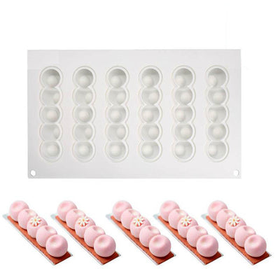 Moule à Gâteaux 3D Silicone Motif Bulles 3D - Tendances-cuisine.fr