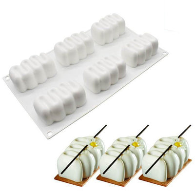 Moule à Gâteaux 3D Silicone Motif Zigzag 3D - Tendances-cuisine.fr