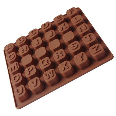 Moule à chocolat 26 Lettres Majuscules Alphabet - Tendances-cuisine.fr