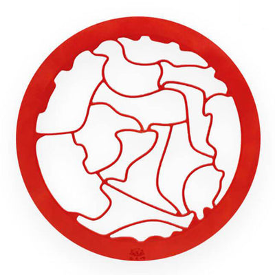 Moule à gâteau Puzzle oiseaux Rouge Tendances-cuisine.fr