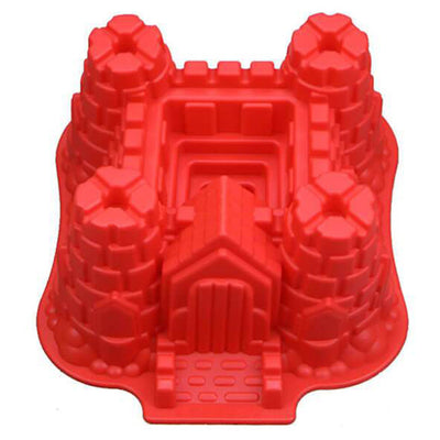 Moule à gâteau en silicone Château Fort rouge Tendances-cuisine.fr