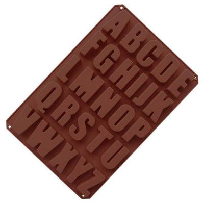 Présentation du Moule à Chocolat Silicone - Lettres Alphabet 3D Tendances-cuisine.fr