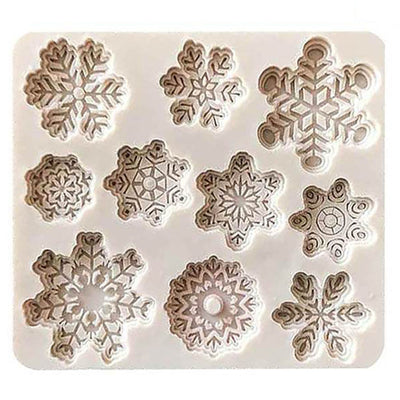 Moule en silicone flocons de neige de Noël Tendances-cuisine.fr