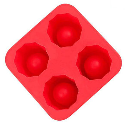 Moule en silicone 4 verres de glace rouge Tendances-cuisine.fr